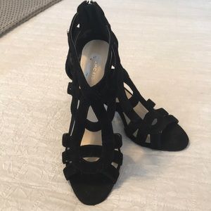 Black Marc Fisher sandals, new , 3 1/2 inch heal